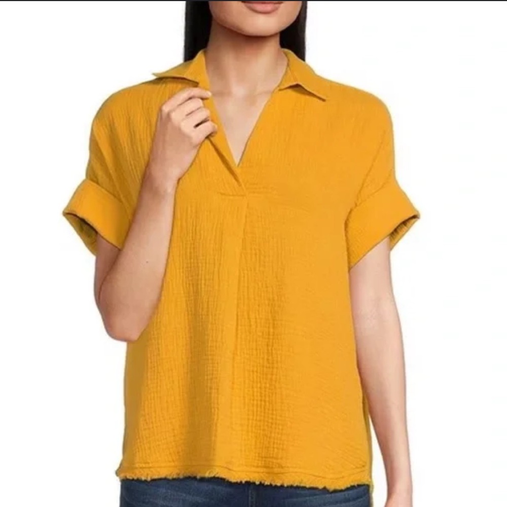 Ninety Mustard Yellow Blouse